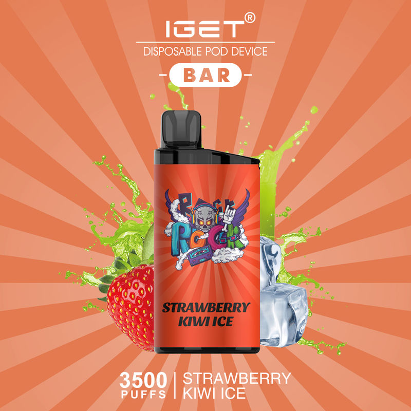 Strawberry Kiwi Ice IGet Bar 3500 Puffs Disposable Vape