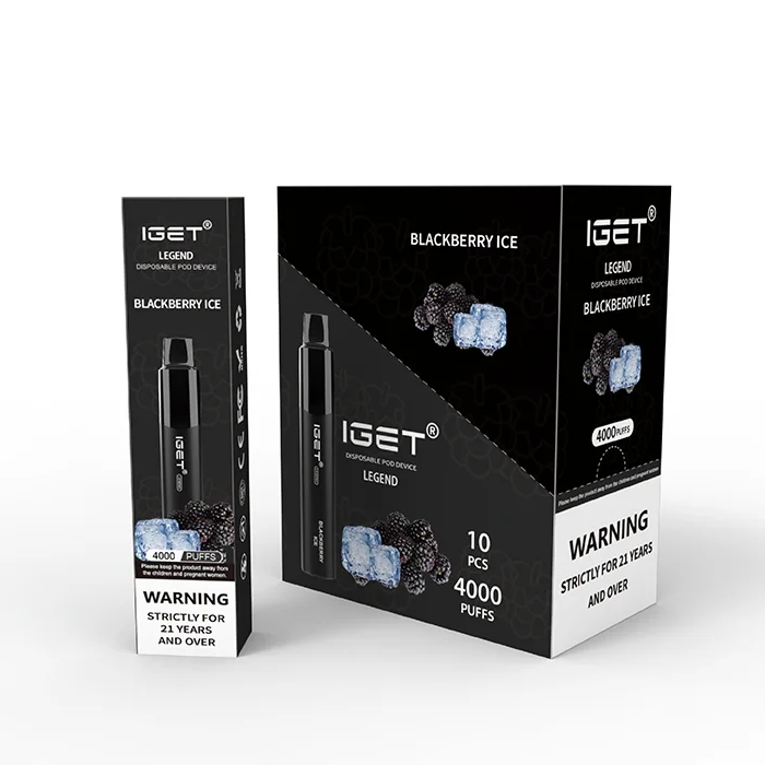 10 X Blackberry Ice IGet Legend 4000 Puffs Disposable Vape