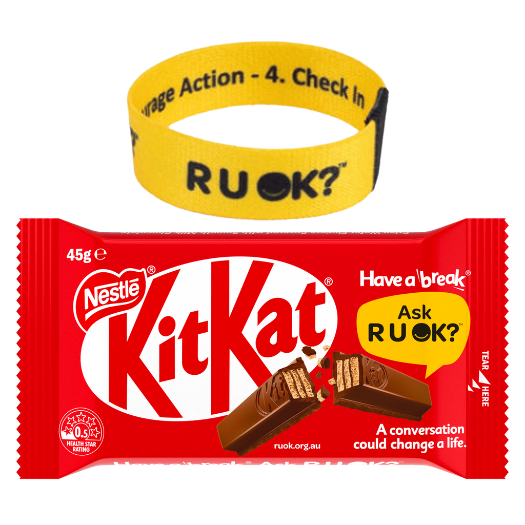 R U OK Kit Kat & Wristband