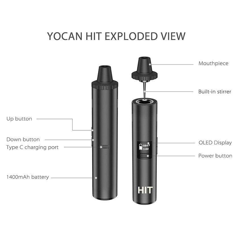 Yocan Hit Drying Vaporizer Kit 1400mAh