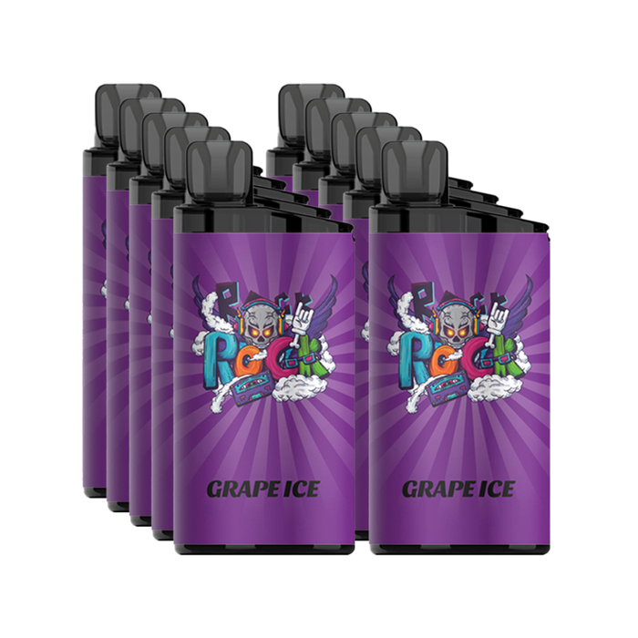 10 X Grape Ice IGet Bar 3500 Puffs Disposable Vape