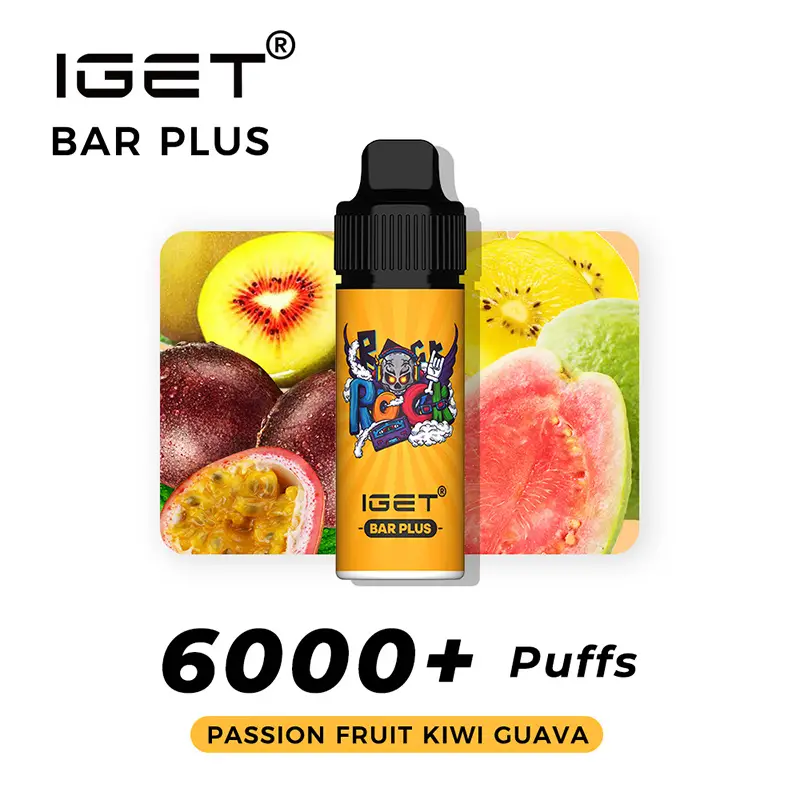 Passionfruit Kiwi Guava IGet Bar Plus 6000 Puffs