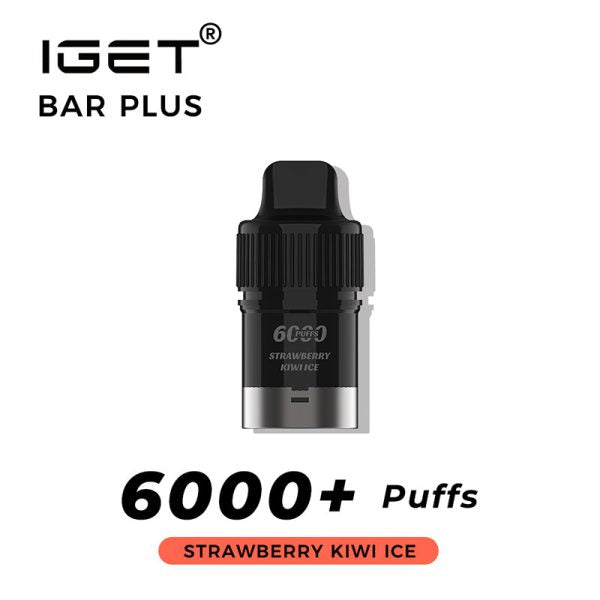 Strawberry Kiwi Ice IGet Bar Plus 6000 Puffs Replacement Pod
