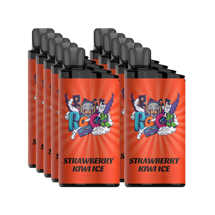 10 X Strawberry Kiwi Ice IGet Bar 3500 Puffs Disposable Vape