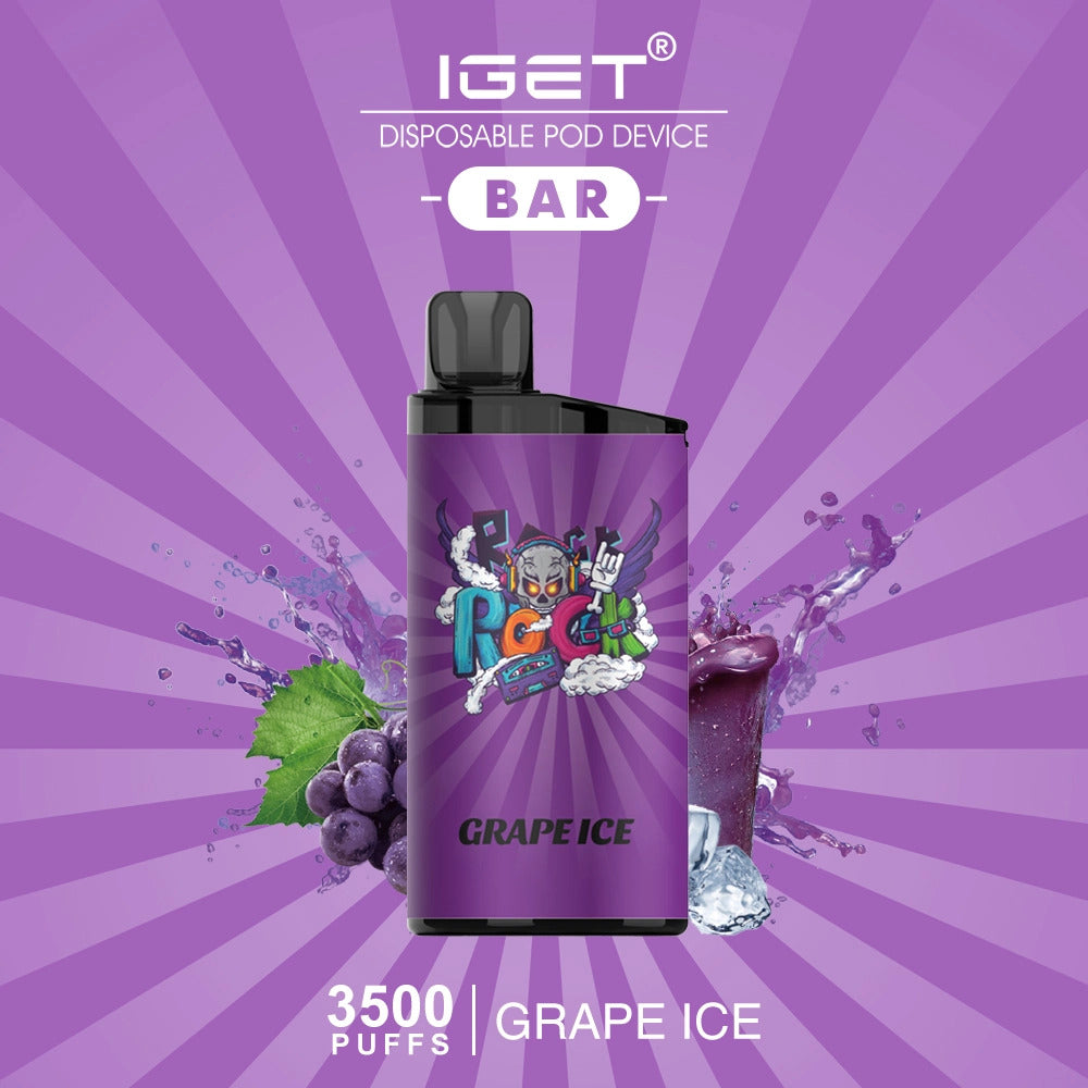 Iget Grape Ice IGet Bar 3500 Puffs Disposable Vape – Melbourne Vapes