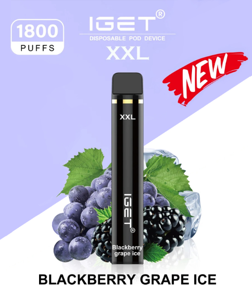 Blackberry Grape Ice IGet XXL 1800 PUFFS Disposable Vape