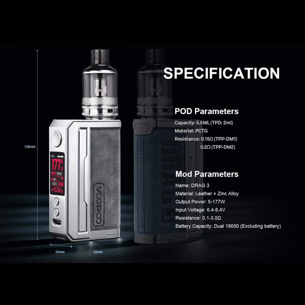 Voopoo Drag 3 Specification